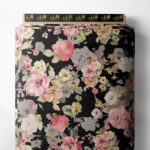 Petal flower style with pink,green colors