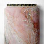 Leaf mixed style with pink,white colors