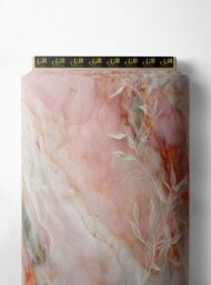 Leaf mixed style with pink,white colors