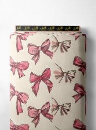 Bow flower style with pink, yellow colors