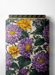 Petal flower style with green,yellow colors