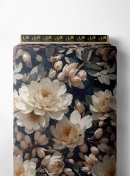 Petal flower style with white,green colors