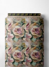 Rose flower style with pink,green colors