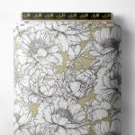 Petal flower style with white,yellow colors