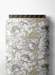 Petal flower style with white,yellow colors