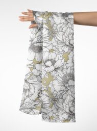 Petal flower style with white,yellow colors - Image 3