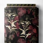 Stem flower style with red,green colors