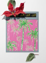 Palm nature style with green, pink colors - Image 6