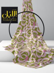 Leaf flower style with pink, green colors - Image 2