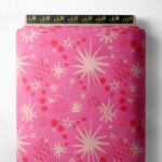 Bloom flower style with pink,red colors