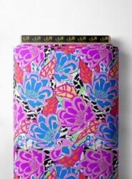 Petal flower style with pink,blue colors