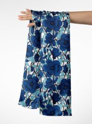 Bloom flower style with blue,white colors - Image 3