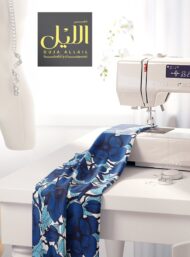 Bloom flower style with blue,white colors - Image 7