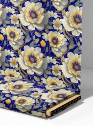 Petal flower style with yellow,blue colors - Image 4