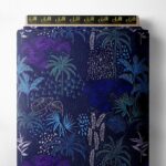 Palm nature style with blue,green colors