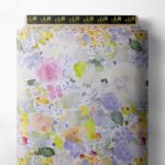 Rose flower style with pink,green colors