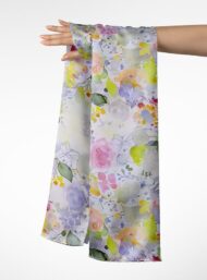 Rose flower style with pink,green colors - Image 3