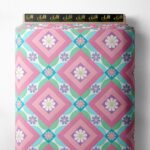 Petal flower style with pink,blue colors