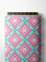 Petal flower style with pink,blue colors