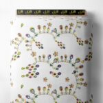 Petal flower style with green,yellow colors