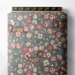 Deer nature style with brown,pink colors