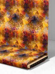 Flower abstract style with orange,red colors - Image 4