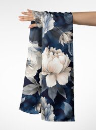 Petal flower style with white,blue colors - Image 3