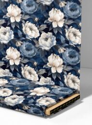 Petal flower style with white,blue colors - Image 4
