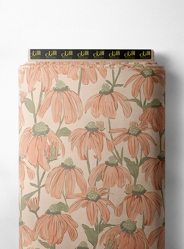 LAI01-0974_1-1.jpg Petal flower style with pink, green colors - Image 1