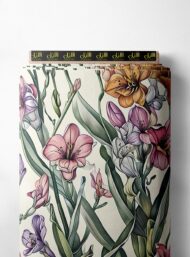 Petal flower style with pink,green colors