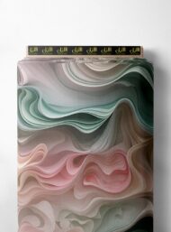 Wave abstract style with pink,green colors