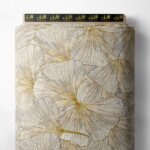 Petal flower style with brown,white colors