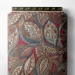 Leaf flower style with brown,red colors