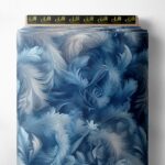 Feather others style with blue,grey colors