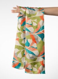 Leaf flower style with green,blue colors - Image 3