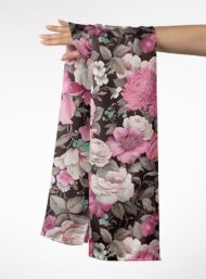 Rose flower style with pink,green colors - Image 3