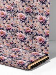 Bloom flower style with pink,green colors - Image 4