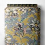 Petal flower style with yellow,green colors