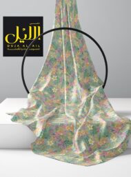 Petal flower style with green,pink colors - Image 2