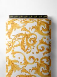 Leaf classic style with yellow, white colors