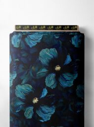 Petal flower style with blue,green colors