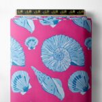 Shell ocean and sky style with blue,pink colors