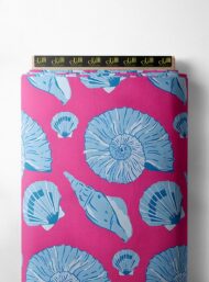 Shell ocean and sky style with blue,pink colors