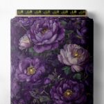 Petal flower style with green,white colors