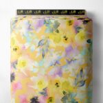 Bloom flower style with yellow,pink colors