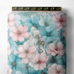 Petal flower style with pink,blue colors