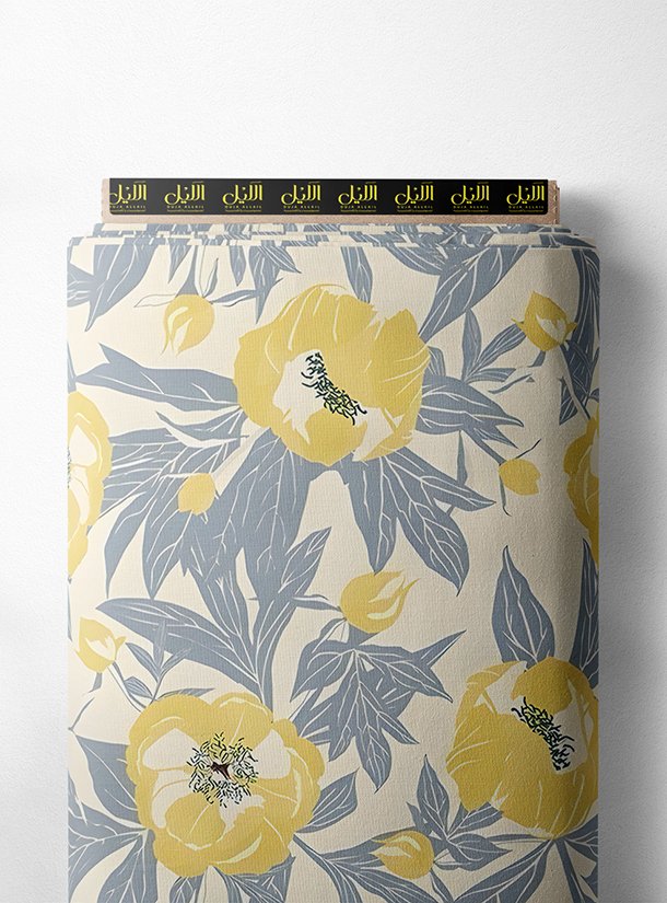 LAI01-1044_1-1.jpg Petal flower style with yellow, grey colors - Image 1