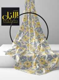 Petal flower style with yellow, grey colors - Image 2