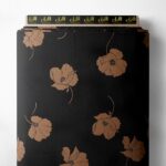 Petal flower style with brown, black colors