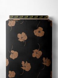 Petal flower style with brown, black colors